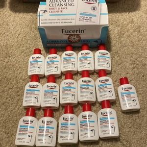 16x eucerin‎ .5 oz advanced cleansing body and face cleanser
